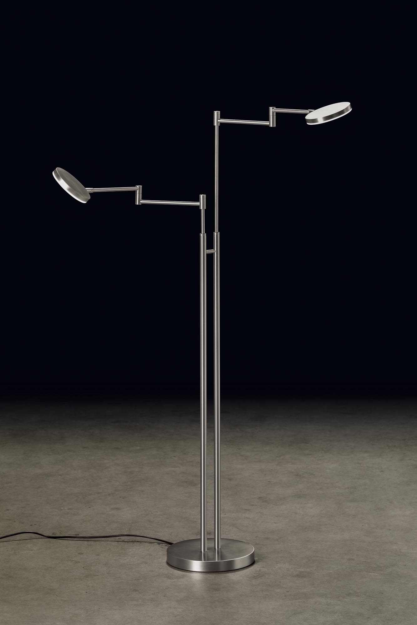 Holtkötter LED-Leseleuchte PLANO TWIN Alu 9652-2-79 4251322750852