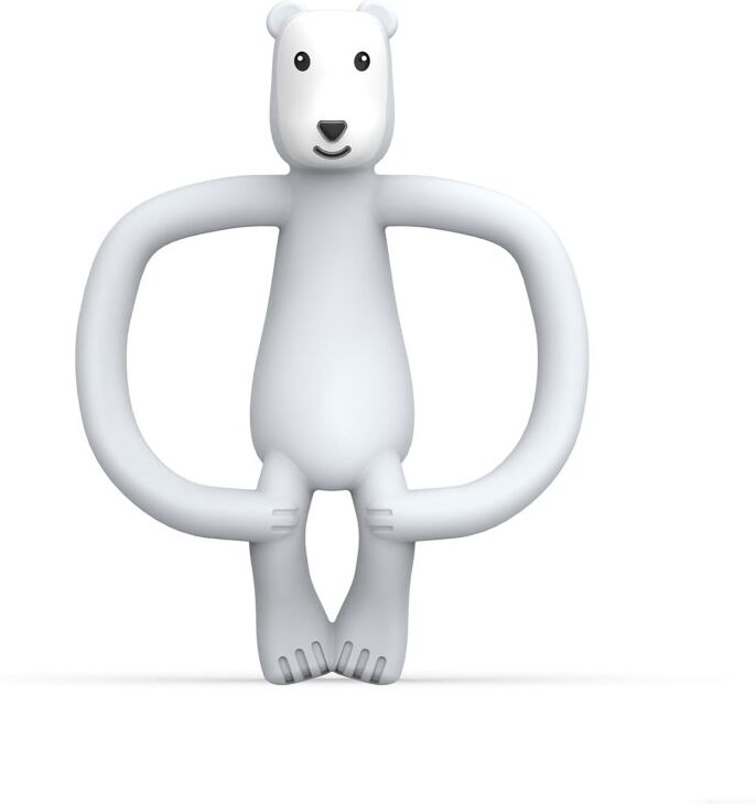 Matchstick Monkey Animal Collection Toothbrush with teether Polar Bear 1 pc