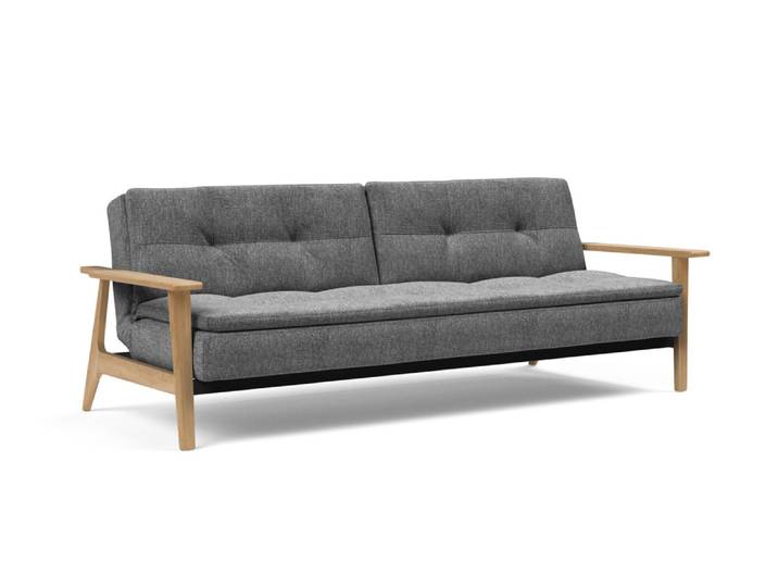 Innovation Living Dublexo Klappsofa 115x210 cm mit eiche Armlehne