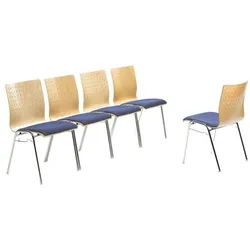 mayer Sitzmöbel Stapelstuhl »my Arcado« mit Sitzpolster blau, 46 cm
