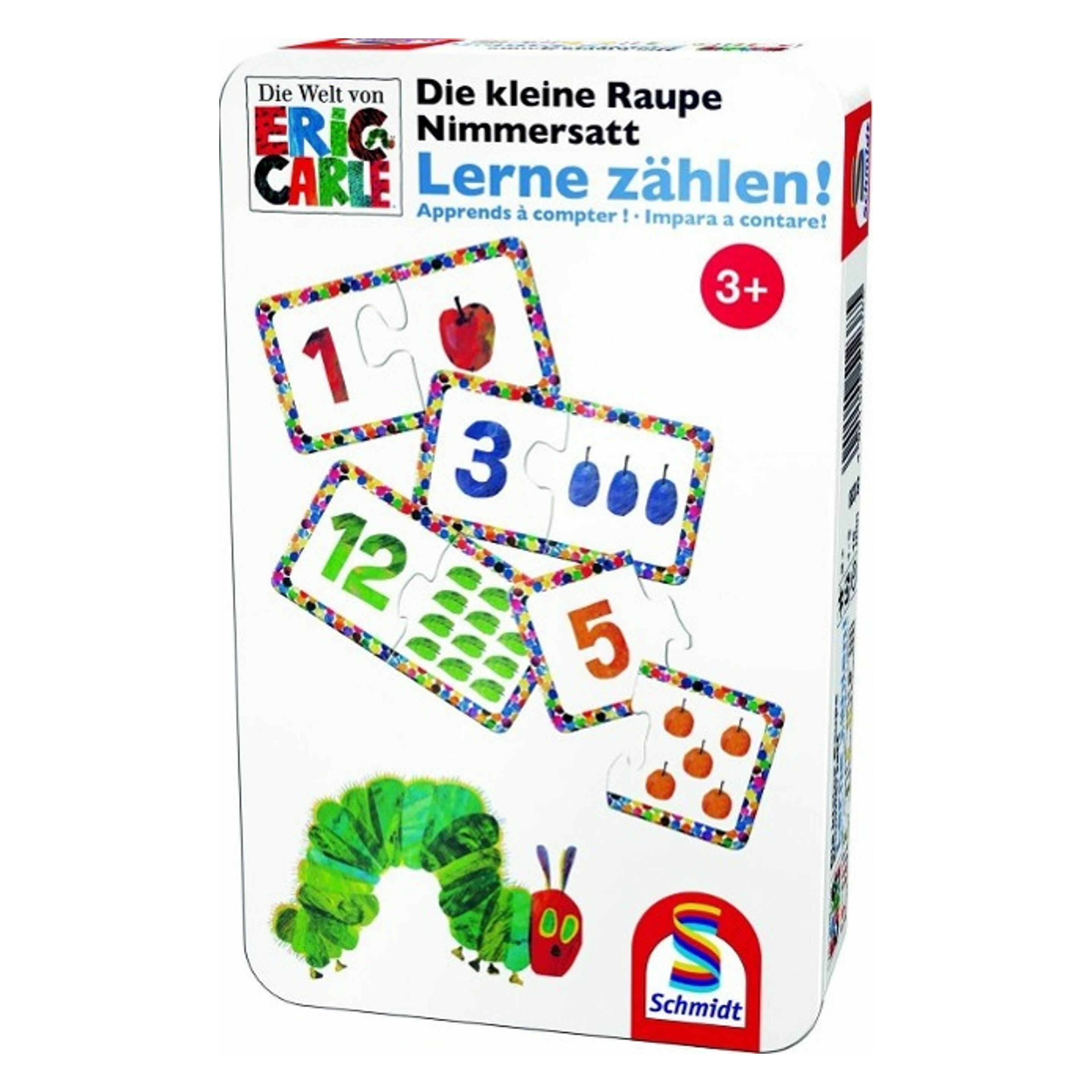 Schmidt Spiele Die kleine Raupe Nimmersatt Lerne zählen (Deutsch, Französisch, Italienisch, 3 Jahre) (51238)