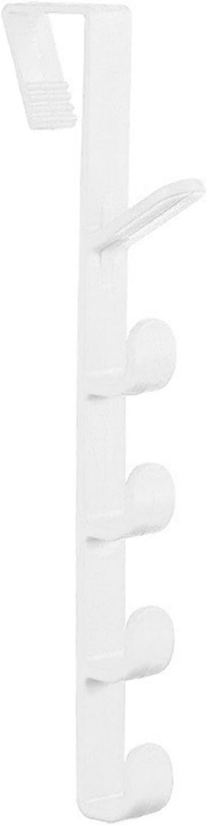 Wit Deurhaak Kapstok Deurhanger met 28 cm Lengte