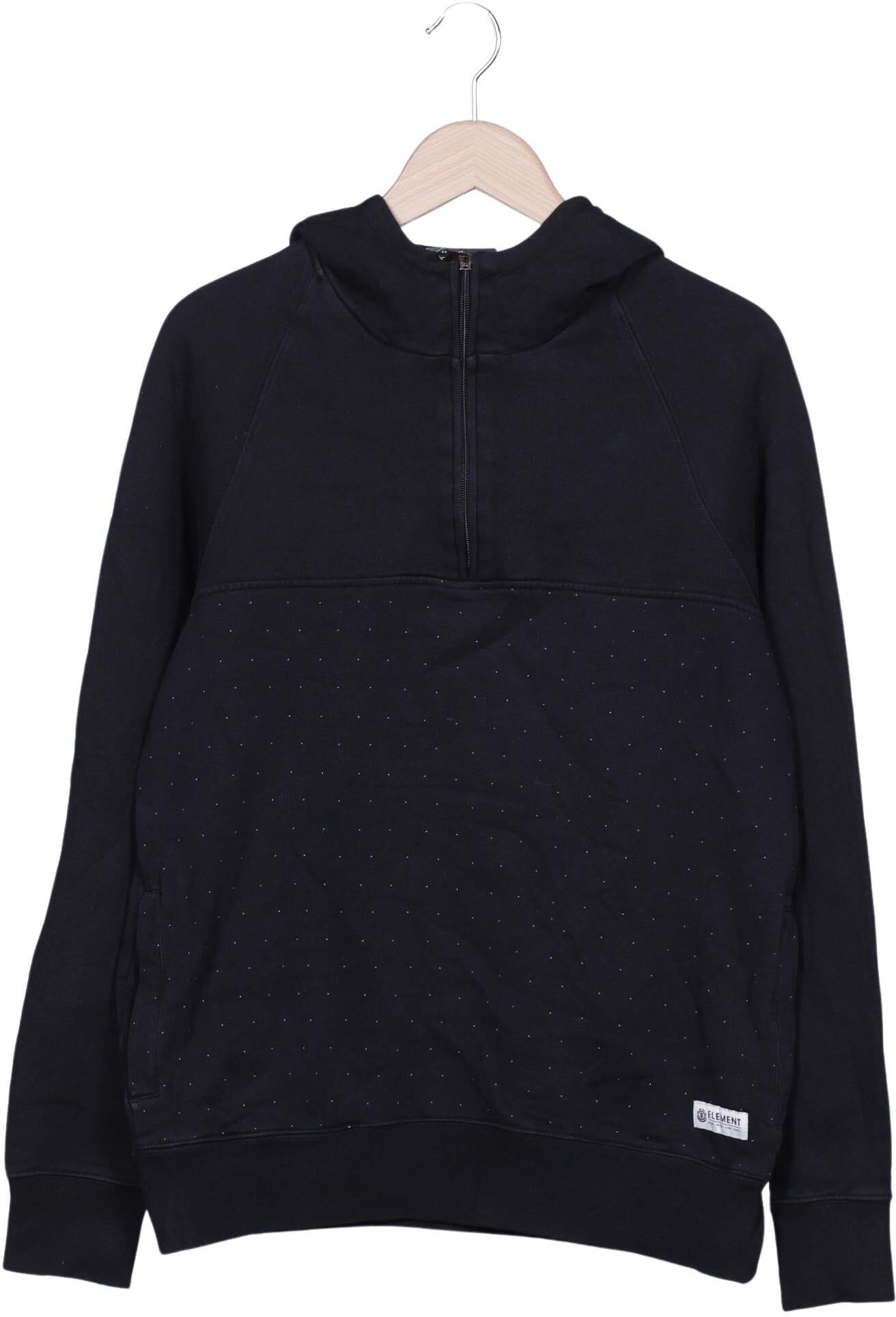 Element Herren Kapuzenpullover, Schwarz, Gr. M, Baumwolle - Second Hand