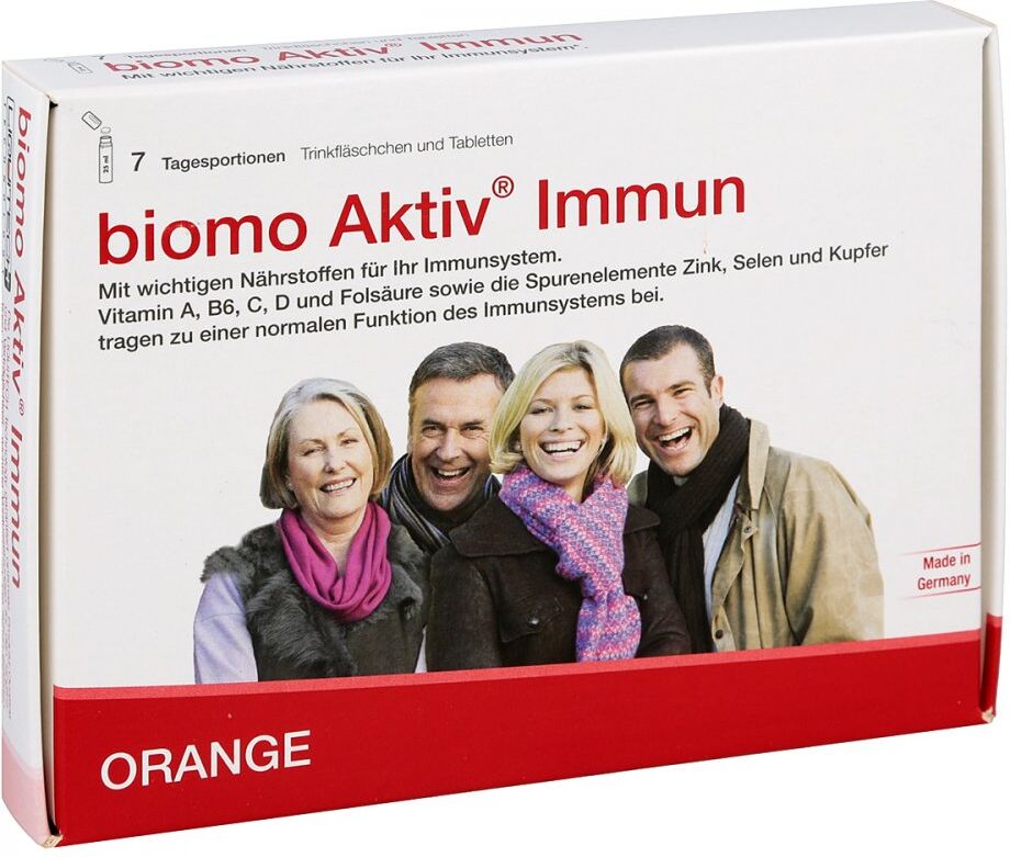 Biomo Aktiv Immun Trinkflasche + Tab. 7-Tages-Kombi