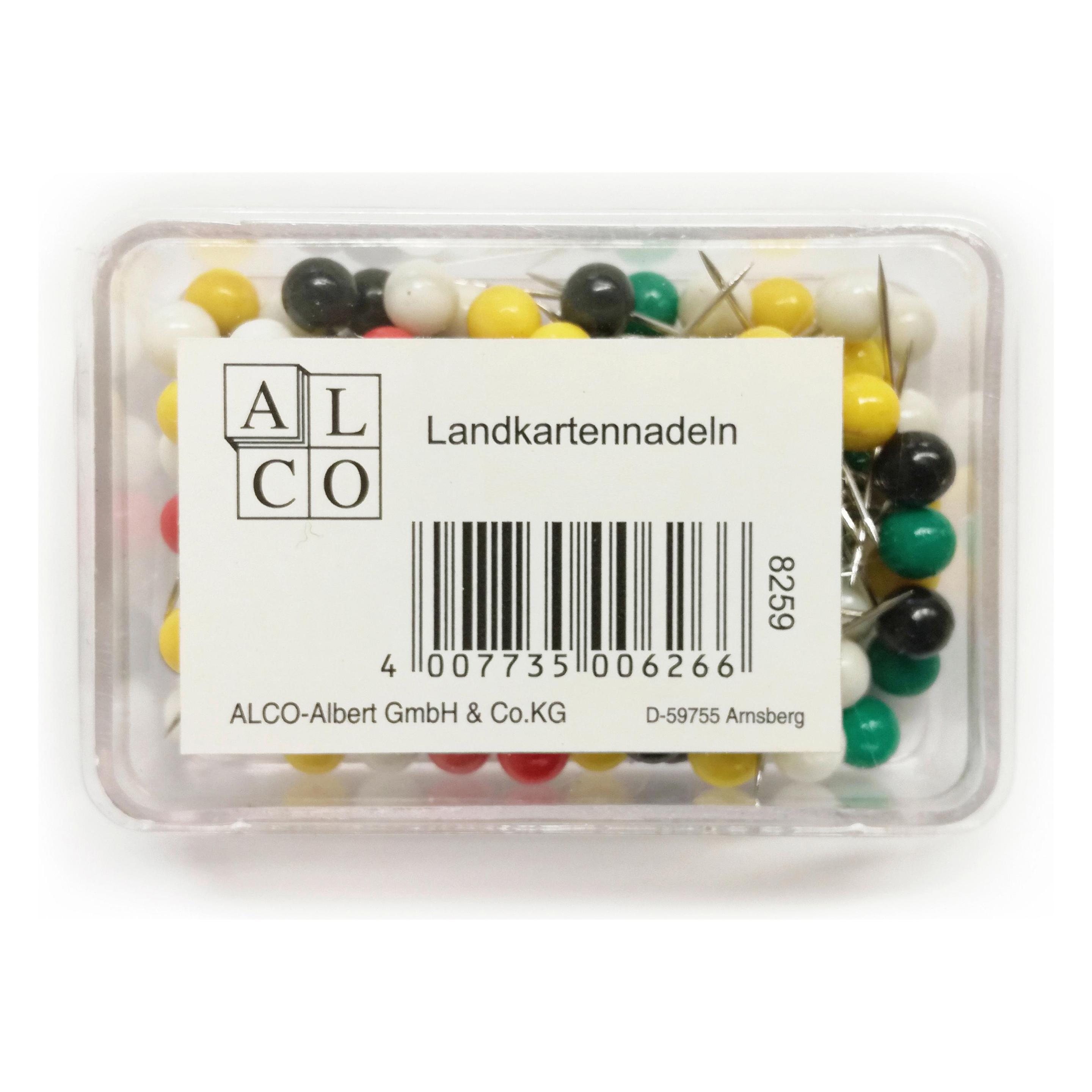 Alco Landkarten- und Markiernadeln (16 mm) (8057994)