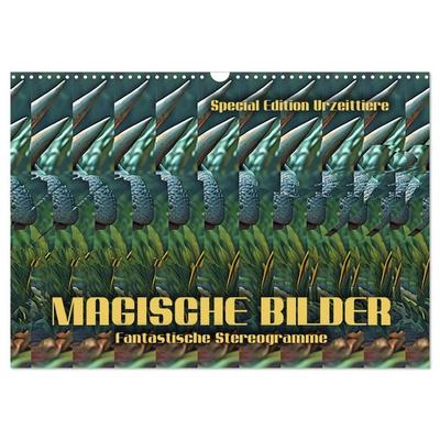 Magische Bilder - fantastische Stereogramme (Wandkalender 2026 DIN A3 quer), CALVENDO Monatskalender