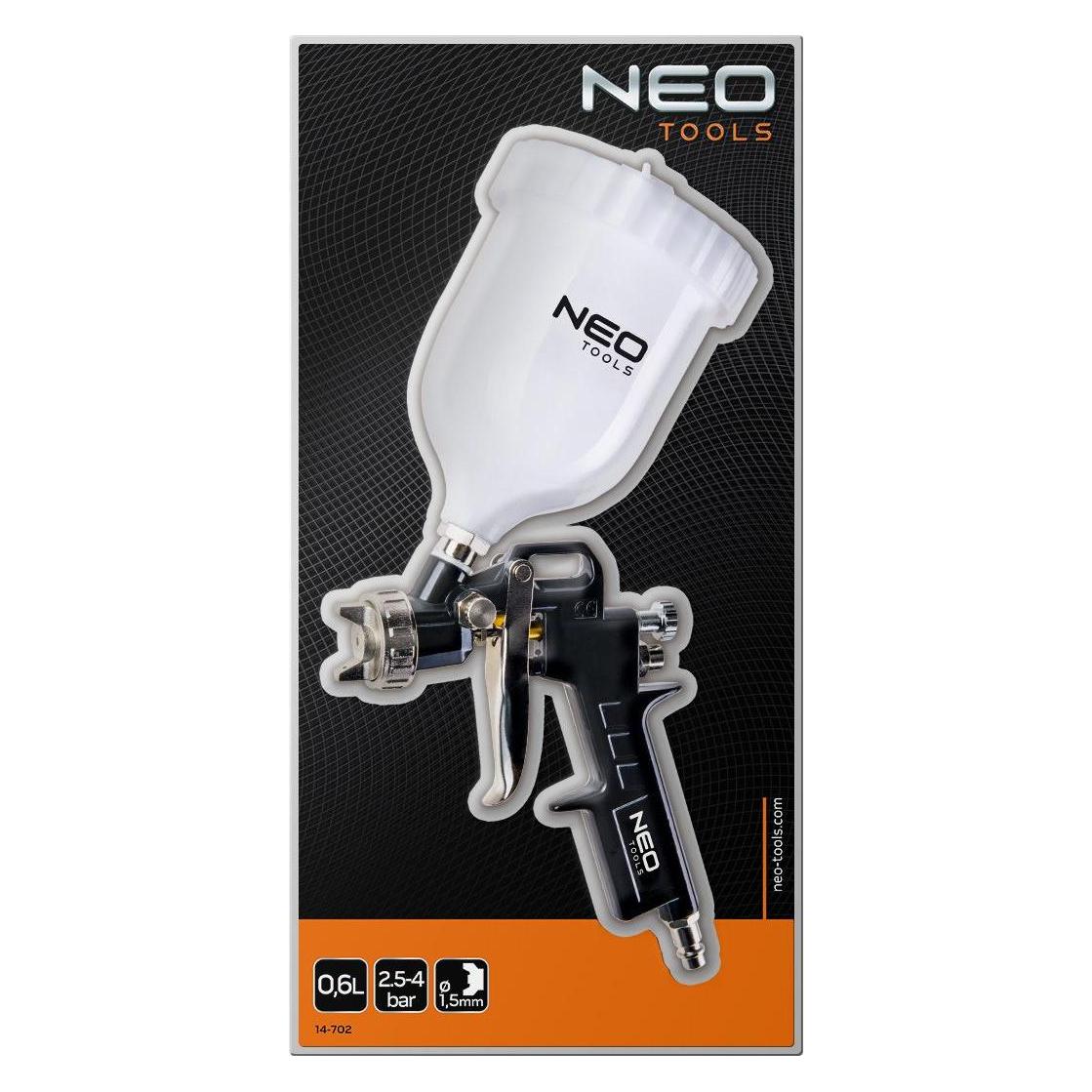 Neo Oberer Tank der Spritzpistole 0,6 l, Düse 1,5 mm (14-702)