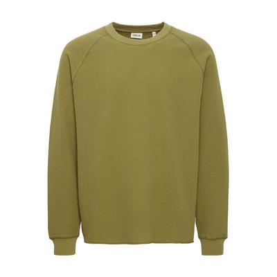 Rundhalspullover SOLID "Rundhalspullover SDMarwin", Herren, Gr. L, grün (olive drab), Obermaterial: 100% Baumwolle CO., Pullover Rundhalspullover