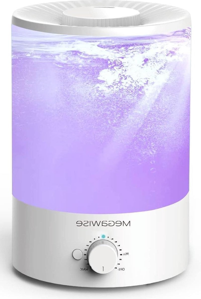 Ultrasone koele mist luchtbevochtiger met timer, 3,5 liter, wit