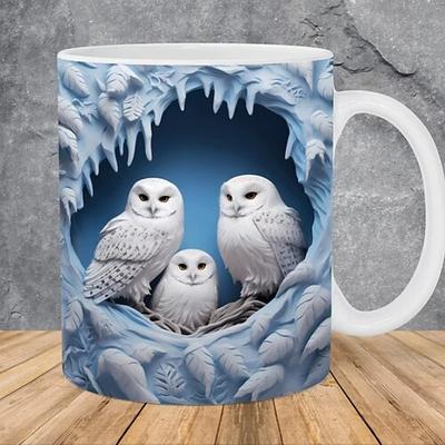 3d eule becher 400ml keramik kaffee mark tasse tee wasser tasse neue loch wand