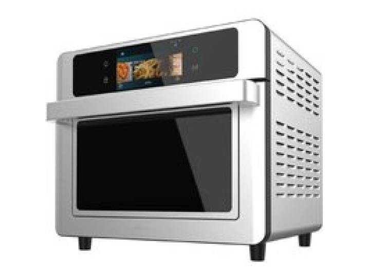 Cecotec Four Friteuse à Air Chaud 30L Bake&Fry 3000 Touch Steel Connected. 1700W Écran Tactile Couleur Connectivité 10 Modes