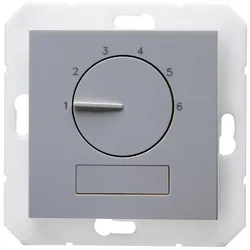 Kopp 296547005 HK07 elektronisches Raumthermostat Basic stahlfarben