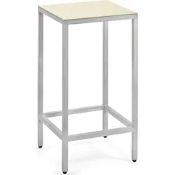 Alu Barhocker 65 cm, elfenbeinfarben