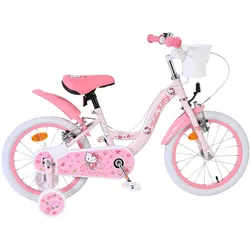 Volare Kinderfahrrad Hello Kitty für Mädchen 16 Zoll Kinderrad in Rosa, Zwei Handbremsen