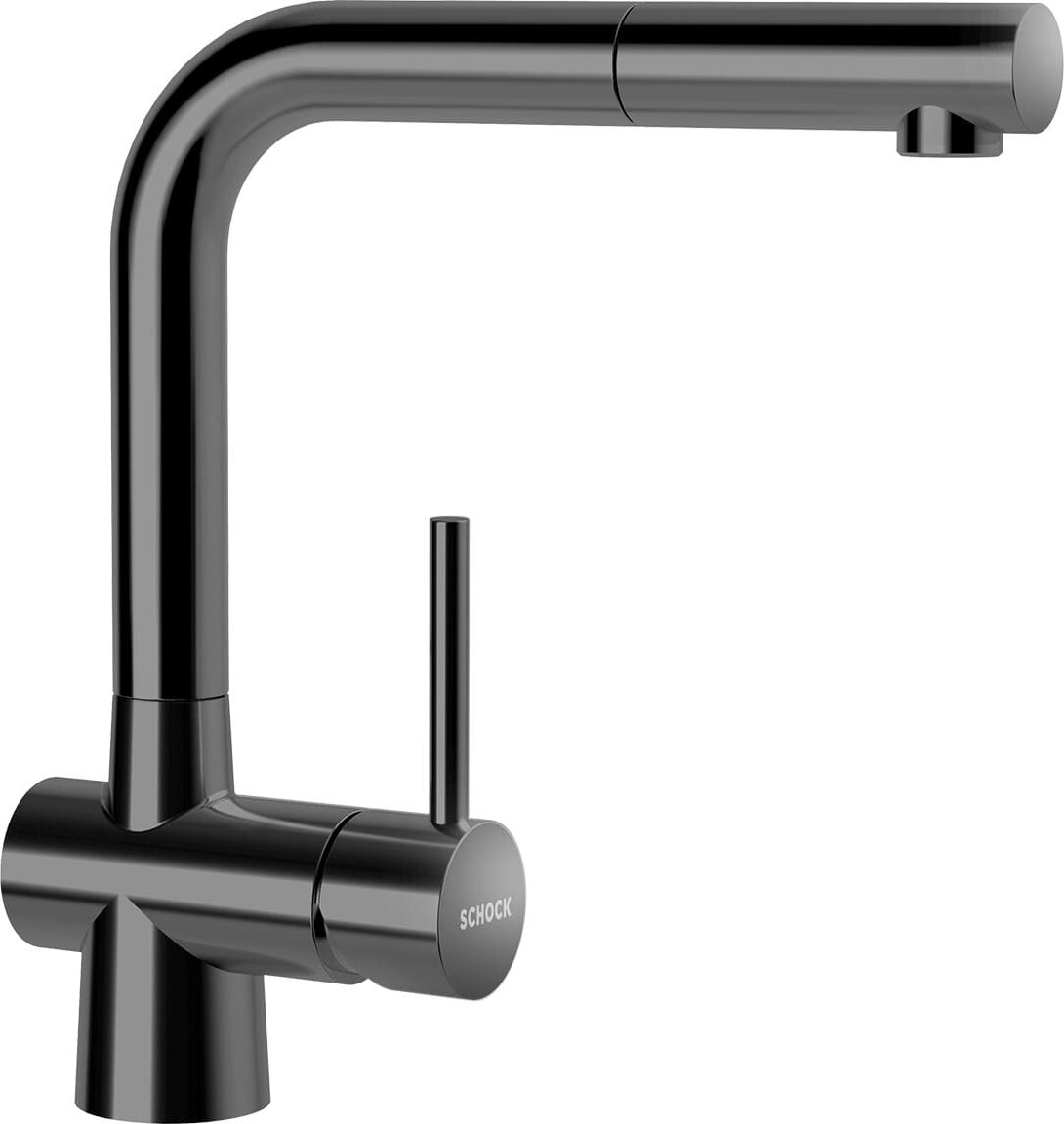 Schock Küchenarmatur Laios mit Ausziehbarer Brause Gun Metal 360°