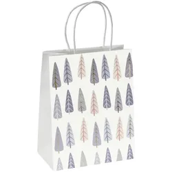 5x Sigel, Geschenkverpackung, Geschenktasche Small 180x230x100mm Pine trees