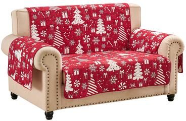 Greenland Home Fashions Peppermint Party Pet-Friendly Holiday Slipcover - Furniture Protector