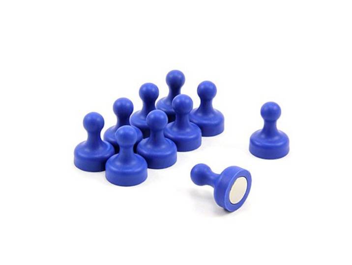 Hochleistungsblau - Skittlermagnet Für Kühlschrank, Büro, Whiteboard, Mitteilung 19mm x 25mm Hoch - Pack von 100