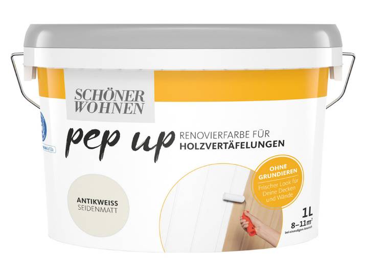Schöner Wohnen PEP UP Renovierfarbe für Holzvertäfelungen 1 l