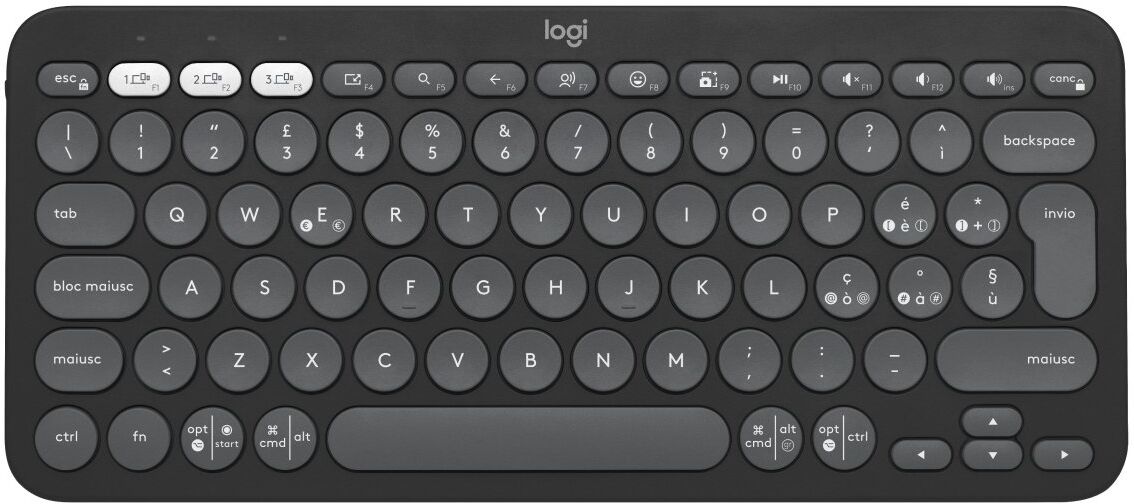 Tastiera computer Logitech 920 011819 K SERIES Pebble Keys 2 K380S Bla