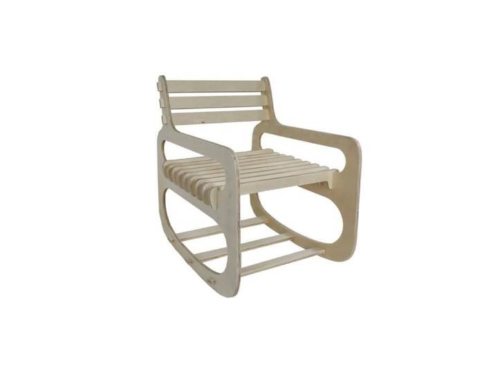 Rocking chair SIMPLICITY - FACTORY - Beige TU