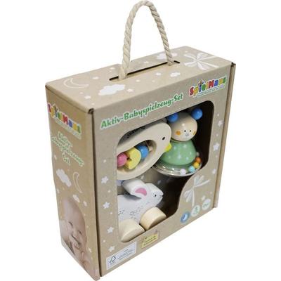 SpielMaus Holz Activity Spiel- und Geschenkset, 3 Teile