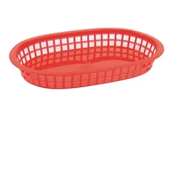 Olympia ovale Servierkörbe Kunststoff rot