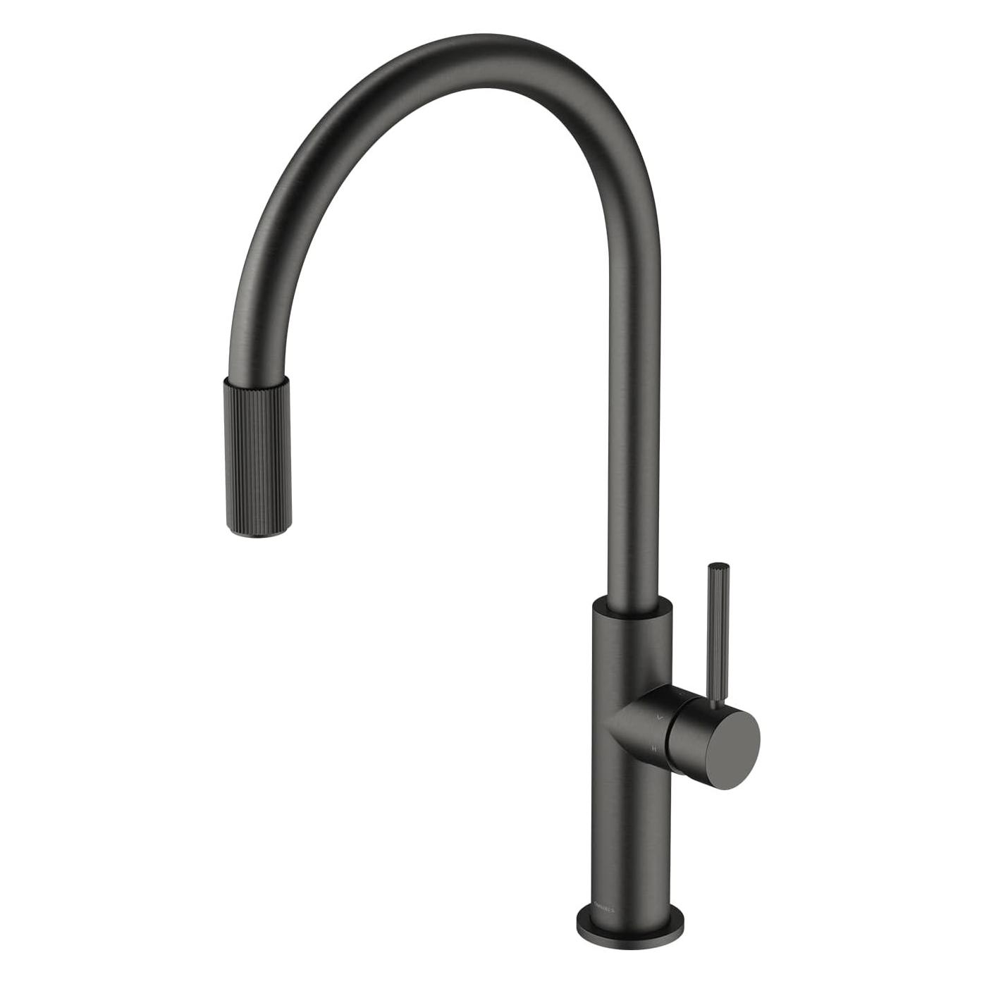 Omnires Küchenarmatur mit Schalter und Anschluss an einen Wasserfilter, Graphit (SW9057GR)