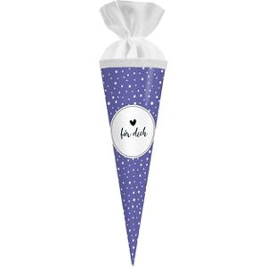 Goldbuch Schultüte 93215, Punkte - Für Dich, für Mädchen und Jungen, rund, 35 cm