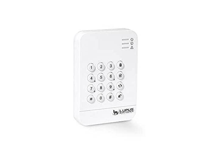 LUPUSEC 12106 Keypad V2 für die XT Smarthome Alarmanlagen, PIN-Abfrage, Benutzeranzeige der Zentrale, Zugangskontrolle, kompatibel mit XT2 Plus und XT3, Weiß