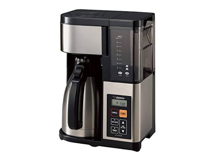 Zojirushi EC-YTC100XB Kaffeemaschine, 10 Tassen, Edelstahl/Schwarz