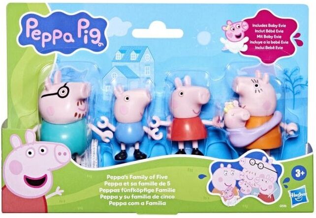 Peppa Pig - Peppa's Family Pack - 5-Figure Set for Ages 3 and Up
