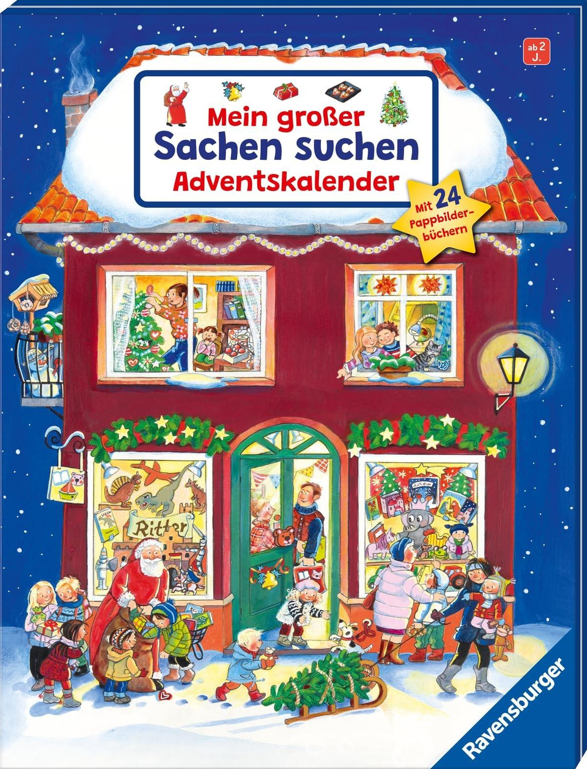 Adventskalender met 24 Pappbilderboeken