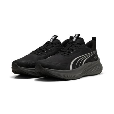 Laufschuh PUMA "POUNCE LITE 2 PTX", Damen, Gr. 43, puma schwarz, puma silber, Textil, Schuhe Laufschuh, wasserdicht