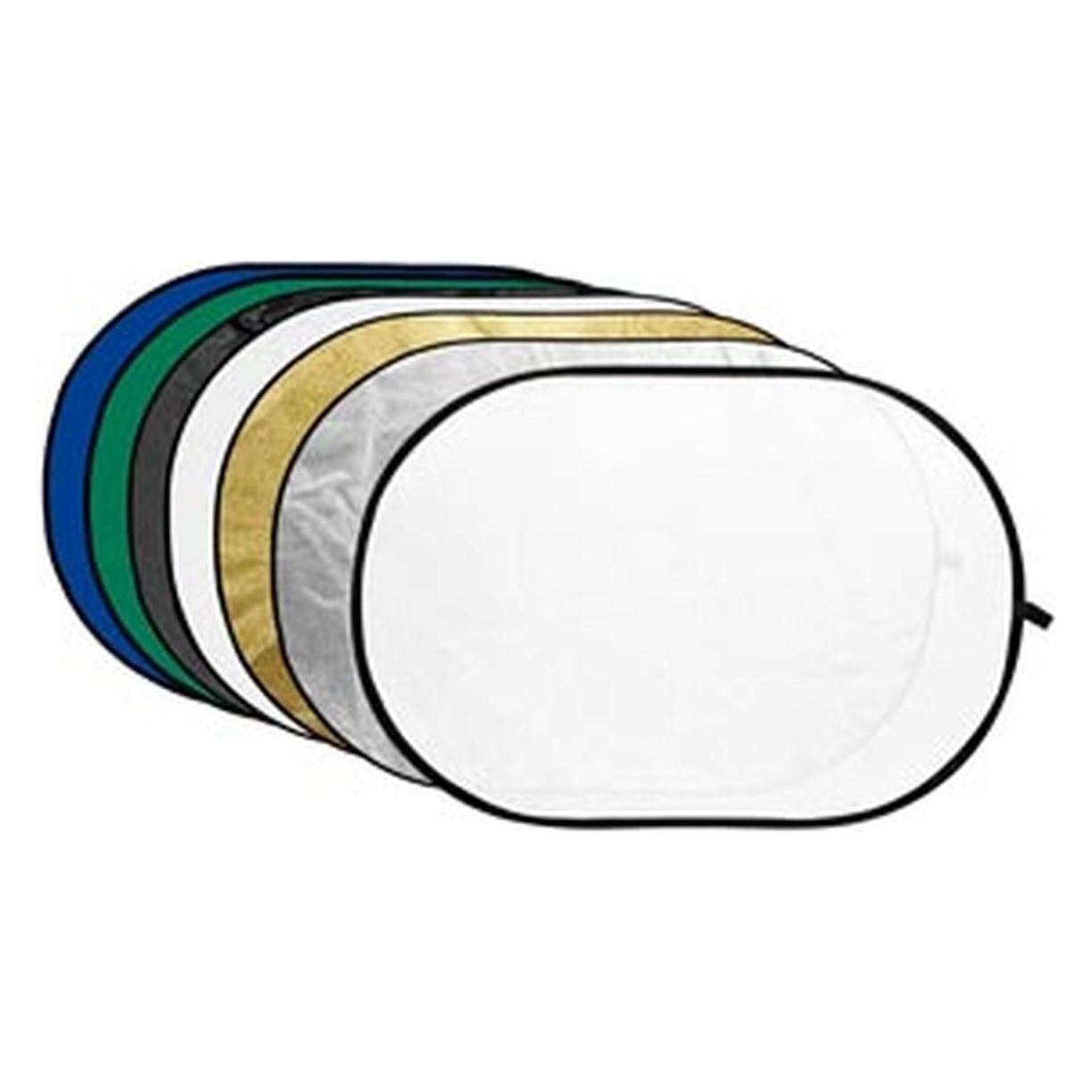Godox 7 in 1 Gold, Silber, Schwarz, WeiÃ, Transparent, Blau, Grün Reflektorscheibe 100x150cm (Reflektor, 100 cm) (D39927)