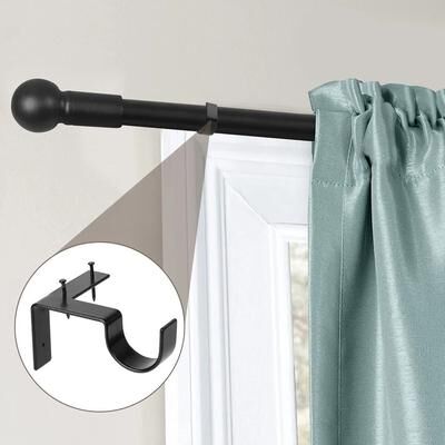 Drop Dash Deals Curtain Rod Bracket Holders, Easy Install Single Hook Window Frame Hooks For Home Decor Curtain Rod Bracket Holders, Easy Install Single Hook Window Frame Hooks For Home Decor