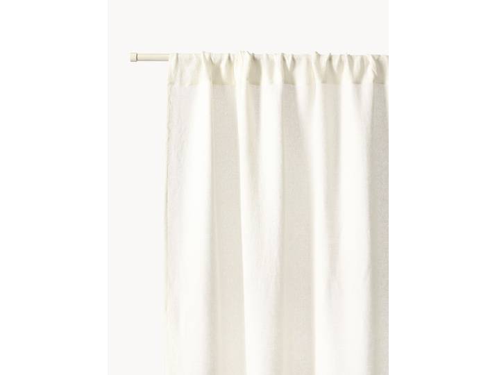 Rideaux semi-transparents avec coulisses supérieures Harmony, 2 pièces
