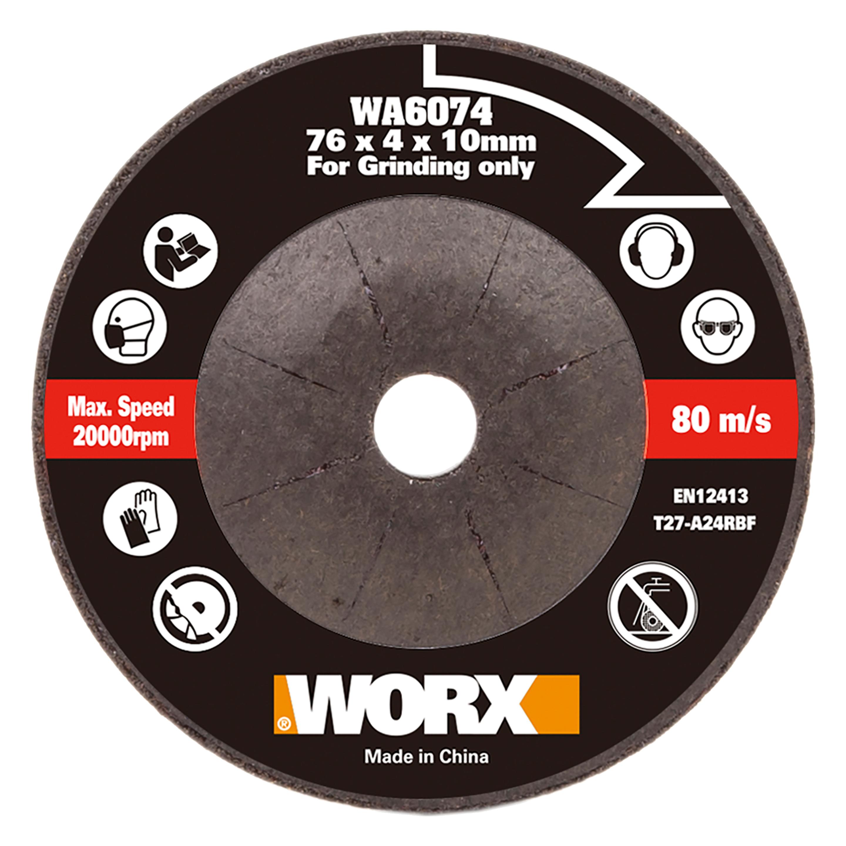 Worx Schleifscheibe WA6074 für Akku Mini-Winkelschleifer WX801 (30238999000)