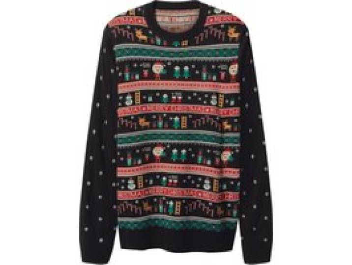ESMARA MEN Pull de Noël pour homme (noir)