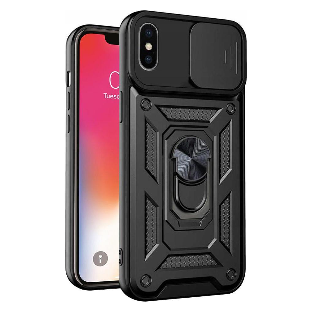 Techsuit - CamShield Series - iPhone X / iPhone XS - Black (Apple iPhone X, Apple iPhone XS) (56343777)