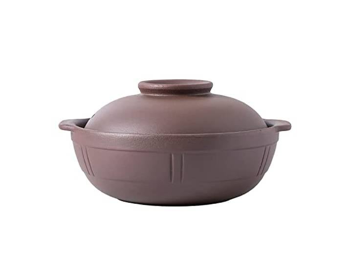 Tontopf, Keramik-Kochtopf, japanischer Tontopf, Hot Pot, for Kochen(2l)