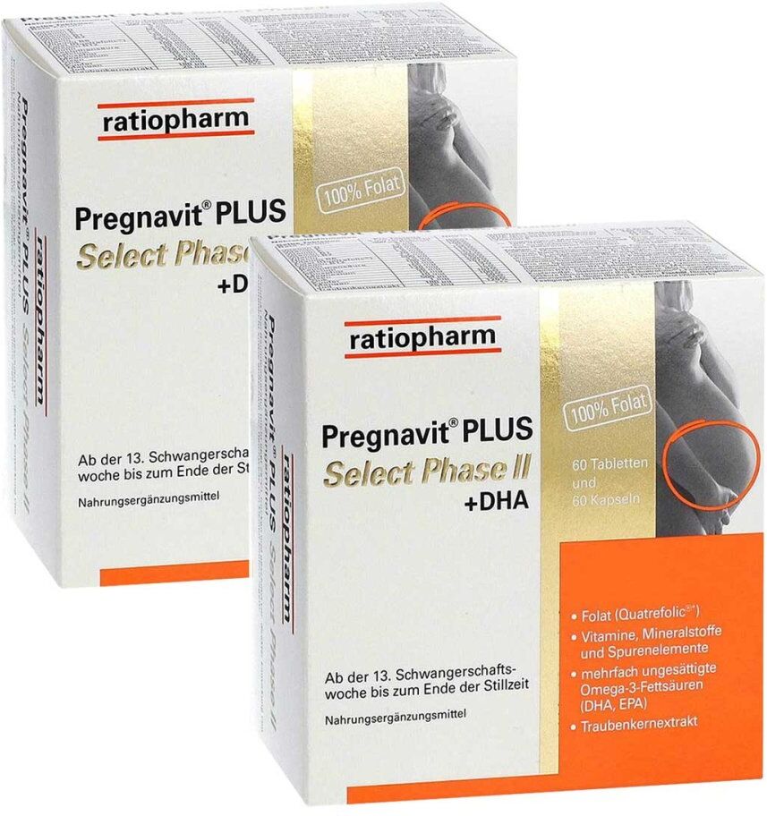 ratiopharm Pregnavit PLUS Select Phase 2 plus DHA 2x120stk