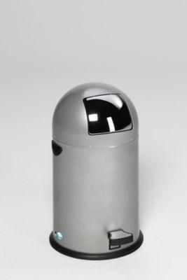 VAR Müllsackständer, 22 l, mit Fußpedal, silber