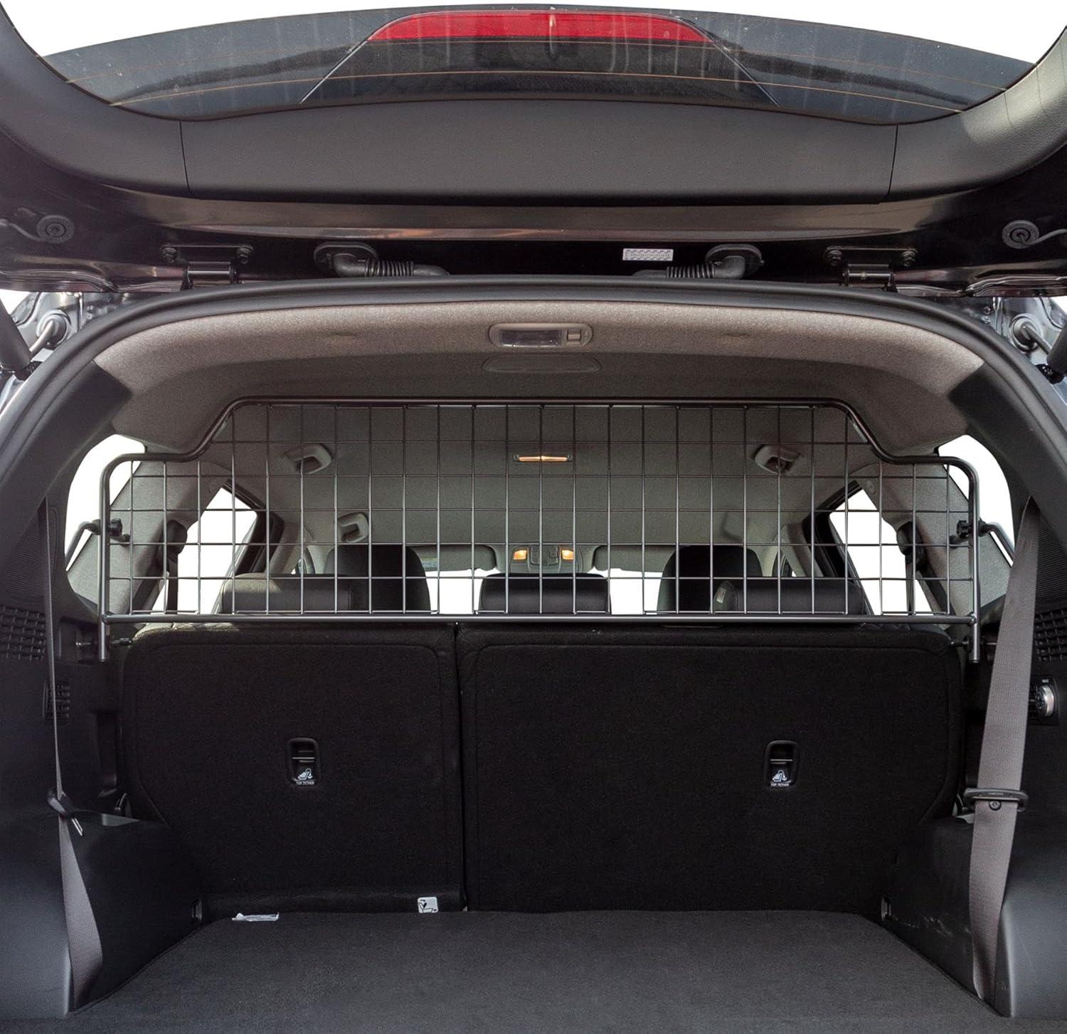 Hundegitter für Hyundai Santa Fe 2018-2020, fahrzeugspezifisches Trenngitter für den Kofferraum aus Stahl, passgenau für sicheren Hundetransport