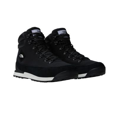 Schnürboots THE NORTH FACE "M BACK-TO-BERKELEY IV TEXTILE WP", Herren, Gr. 43, schwarz, Leder, Schuhe Schnürboots, wasserdicht,winddicht,atmungsaktiv, Topseller