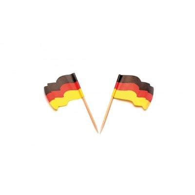 Mank 144x Fahnenpicker Deutschland wehend aus Holz - Picker Dekopicker Flaggenpicker