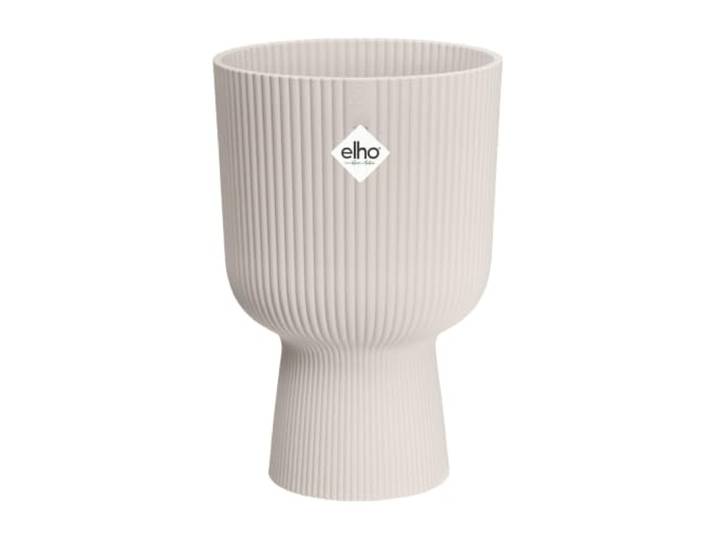 Elho Vibes Fold Coupe 30cm Bloempot - Linen White