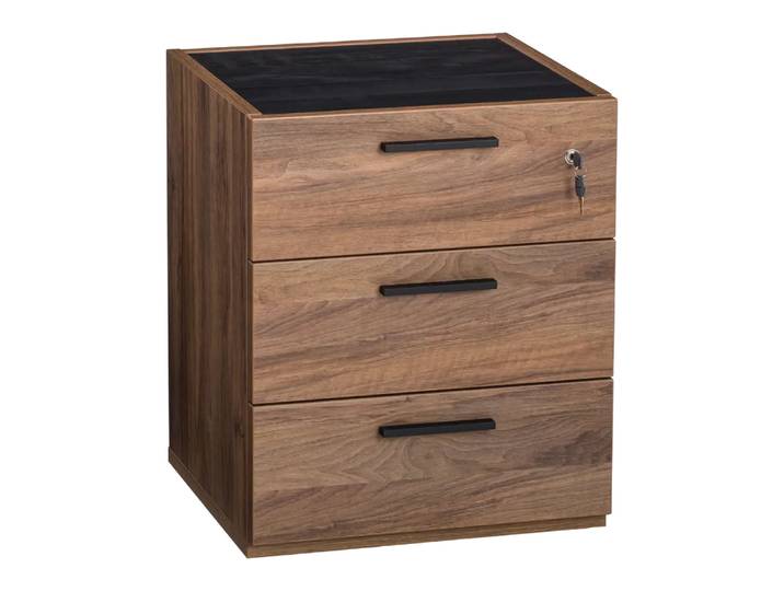Container Davinci, Johann Jakob, nussbaumfarbig, Holzwerkstoff