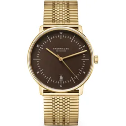 STERNGLAS - NAOS - EDITION HERITAGE - espresso - SuperSlim 20 gold / 38 MM