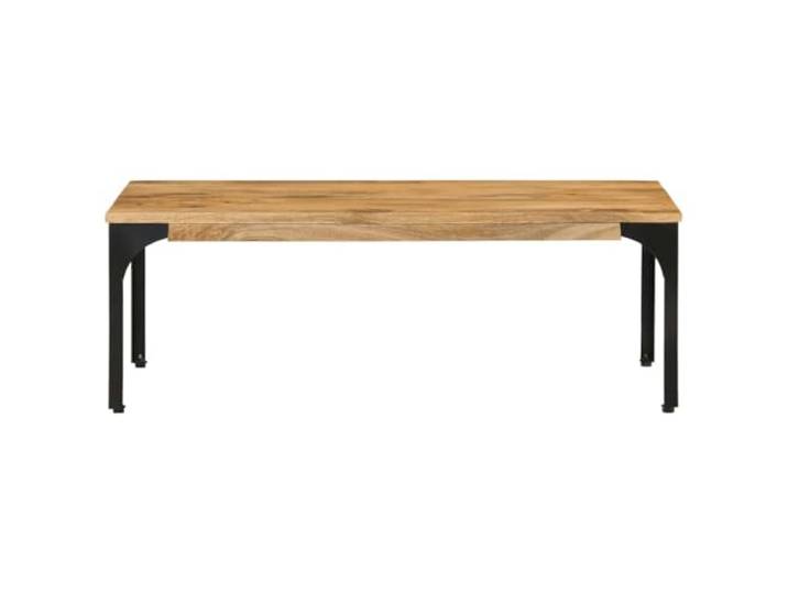 Couchtisch 100x55x35cm Massivholz Mango mit Stauraum Versteckter Stauraum unter der Tischplatte, handgefertigt, recyceltes Holz, Couchtisch, Wohnzimmerbank